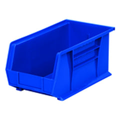 8 1/4″ × 14 3/4″ × 7″ - Blue Hanging or Stackable Bin - Top Tool & Supply