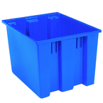 19-1/2 x 15-1/2 x 13" --Blue Nest-Stack-Tote Box - Top Tool & Supply