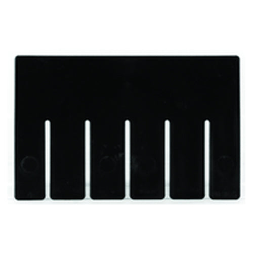 6-Pack - Black - Short Bin Dividers for use with Akro-Grid Container 33-105 - Top Tool & Supply