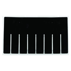 6-Pack - Black - Long Bin Dividers for use with Akro-Grid Container 33-166 - Top Tool & Supply