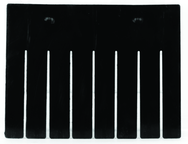 Black 6-Pack Long Bin Dividers for use with Akro-Grid Container 33-168 - Top Tool & Supply