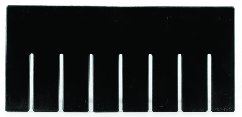 Black 6-Pack Long Bin Dividers for use with Akro-Grid Container 33-228 - Top Tool & Supply