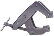 T-Handle Stainless Steel Clamp - 1-1/4'' Throat Depth, 3'' Max. Opening - Top Tool & Supply