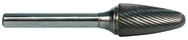 1/2 EdgeHog Tree Shape Radius End Carbide Bur SF-5L6 Standard Alt Diamond (Double) 6" Shk Lgth - Top Tool & Supply