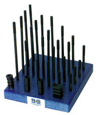 T-Nut and Stud Set - #68205; M12 x 1.75 Stud Size; 16mm T-Slot Size - Top Tool & Supply