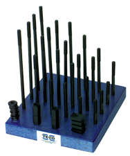 T-Nut and Stud Set - #68202; M10 x 1.5 Stud Size; 12mm T-Slot Size - Top Tool & Supply