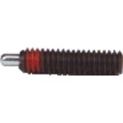 End Force Spring Plunger - 1 lbs Initial End Force, 4 lbs Final End Force (1/4″–28 Thread) - Top Tool & Supply