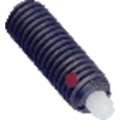 End Force Spring Plunger - 0.70 lbs Initial End Force, 2.3 lbs Final End Force (8–32 Thread) - Top Tool & Supply