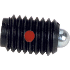 End Force Spring Plunger-Short - 0.50 lbs Initial End Force, 1.5 lbs Final End Force (8–36 Thread) - Top Tool & Supply