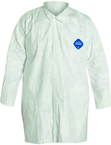 Tyvek® White Two Pocket Lab Coat - Large (case of 30) - Top Tool & Supply