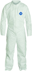 Tyvek® White Collared Zip Up Coveralls - Large (case of 25) - Top Tool & Supply