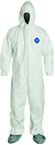 Tyvek® White Zip Up Coveralls w/ Attached Hood & Boots - Medium (case of 25) - Top Tool & Supply