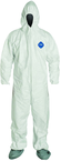Tyvek® White Zip Up Coveralls w/ Attached Hood & Boots - X-Large (case of 25) - Top Tool & Supply