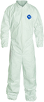 Tyvek® White Collared Zip Up Coveralls w/ Elastic Wrist & Ankles - 4XL (case of 25) - Top Tool & Supply