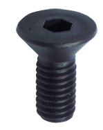 8-32 x 1 - Black Finish Heat Treated Alloy Steel - Cap Screws - Flat Head - Top Tool & Supply