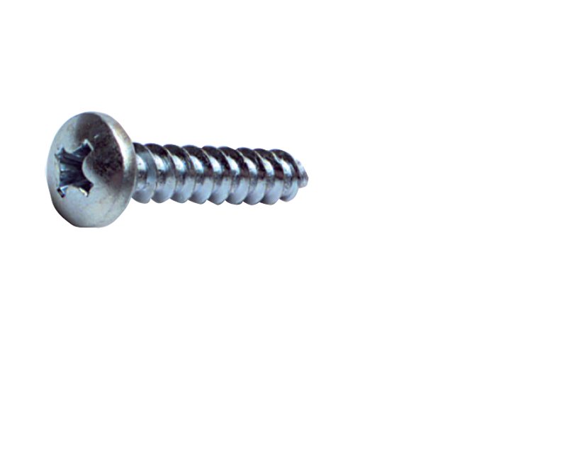 14 x 2-1/2 - Zinc Plated Heat Treated Alloy Steel - Sheet Metal Screws - Pan Phillips - Top Tool & Supply