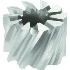 1-1/4 x 1 x 1/2 - HSS-T15 - Shell Mill - 8T - TiN Coated - Top Tool & Supply