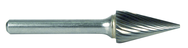 1/4 EdgeHog Conical Carbide Bur SM-2 Standard Alt Diamond (Double) - Top Tool & Supply