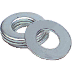 9/16″ Bolt Size - Zinc Plated Carbon Steel - Flat Washer - Top Tool & Supply