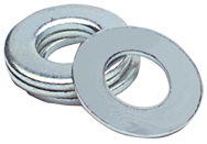 1 Bolt Size - Zinc Plated Carbon Steel - Flat Washer - Top Tool & Supply