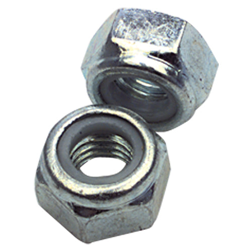 M4-0.70 - Zinc / Bright - Nylon Insert Stop Nut - Top Tool & Supply