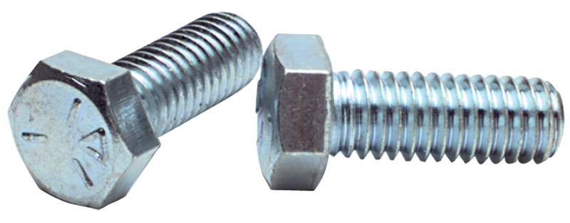 1-8 x 4-1/2 - Zinc Plated Heat Treated Alloy Steel - Cap Screws - Hex - Top Tool & Supply