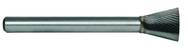 1/4 EdgeHog Back Taper Carbide Bur SN-1 Standard Alt Diamond (Double) - Top Tool & Supply