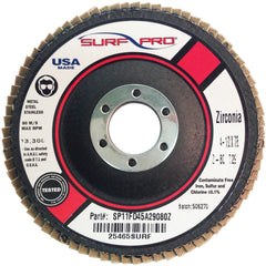 ‎4 1/2″ × 7/8″-40 Grit - Zirc Coated Abrasive - Type 27 Flap Disc - Top Tool & Supply