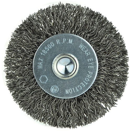 ‎3″ Diameter-1/4″ Shank-0.014″ Wire - Cup Brush - Top Tool & Supply