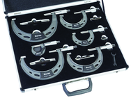 #ST444.1CXRLZ   0 - 6" / 0-150mm .0001 Graduation Micrometer Set - Top Tool & Supply