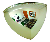 8" Inspection Convex Mirror With Handle & Light - Top Tool & Supply