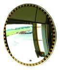 18" Indoor Convex Mirror-Safety Border - Top Tool & Supply