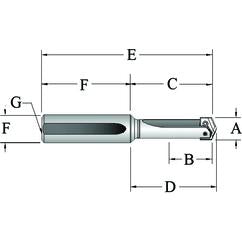 22025S-125L Universal Spade Drill Holder - Top Tool & Supply