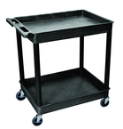 Utility Cart 2 Tub Shelves - 32" x 24" x 37-1/4" - Top Tool & Supply