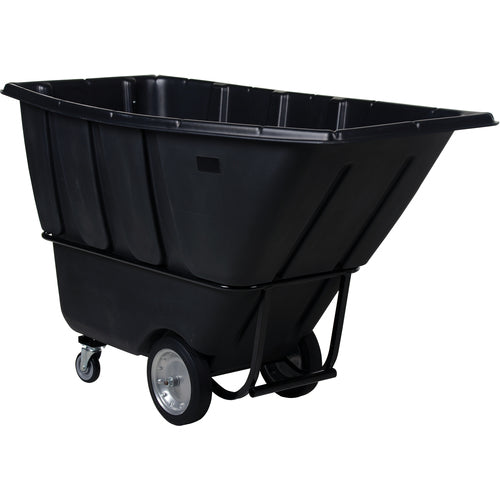 Heavy Duty Tilt Truck 1 Cu Yd Black - Exact Industrial Supply