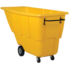 Light Duty Tilt Truck 1 Cu Yd Yellow - Exact Industrial Supply