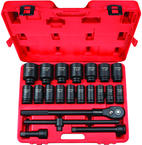 Tekton 22-Pc. 3/4" Dr Deep Impact Socket Set (Sae) - Top Tool & Supply