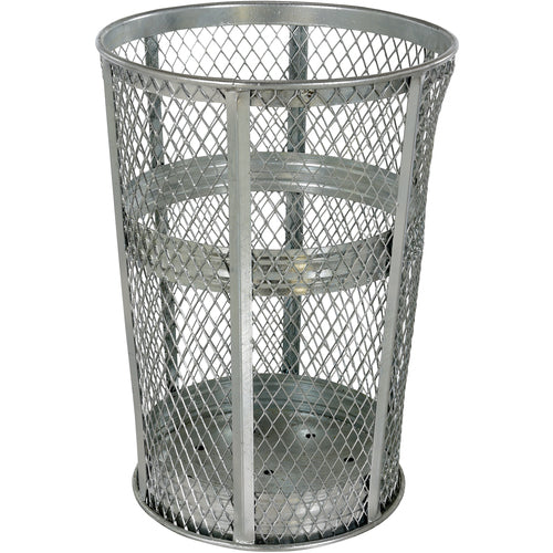 Trash Receptical E x p Metal Round 48 Gallon-Galv - Exact Industrial Supply