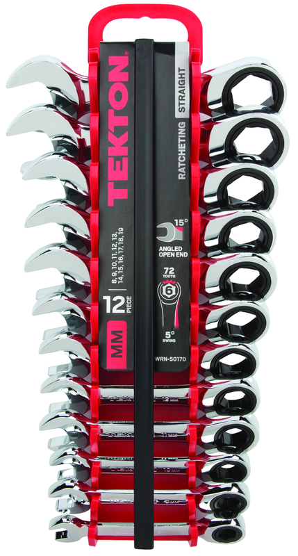 12-Pc. Stubby Ratcheting Combination Wrench Set (8-19mm) - Top Tool & Supply