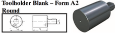 VDI Toolholder Blank - Form A2 Round - Part #: CNC86 B50.98.400 - Top Tool & Supply