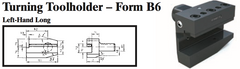 VDI Turning Toolholder - Form B6 (Left-Hand Long) - Part #: CNC86 26.5025 - Top Tool & Supply
