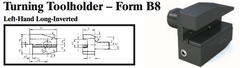 VDI Turning Toolholder - Form B8 (Left-Hand Long-Inverted) - Part #: CNC86 28.3020.1 - Top Tool & Supply