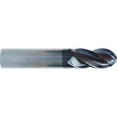 1/4x1/4x3/8x2 4 Flute Ball Nose TuffCut® XT HP End Mill ALtima® Blaze Coated - Top Tool & Supply