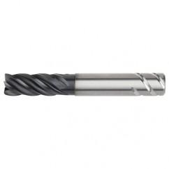 1/2x1/2x1-1/4x2-1/4x4 .030R 5FL Carbide End Mill-Round Shank-AlTiN - Top Tool & Supply