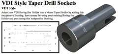 VDI Style Taper Drill Socket - (Shank Dia: 2") (Head Dia: 64mm) (Morse Taper #4) - Part #: CNC86 64.4583#4 - Top Tool & Supply