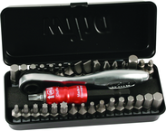 34PC COMPACT BIT SET W/REV RATCHET - Top Tool & Supply