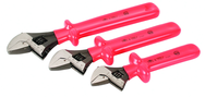 Insulated Adjustable 3 Piece Wrench Set 8"; 10" & 12" - Top Tool & Supply