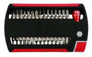 31 Piece - Slotted 5.5; 6.5; 8.0mm Phillips #0-3; Torx T6-T25; Hex Metric 2.0-6.0mm Hex Inch 5/64-1/4" - Magnetic 1/4" Bit Holder - Insert Bit Set in XSelector Storage Box - Top Tool & Supply
