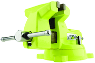 1550, High-Visibility Safety Vise, 5" Jaw Width, 5-1/4" Jaw Opening - Top Tool & Supply