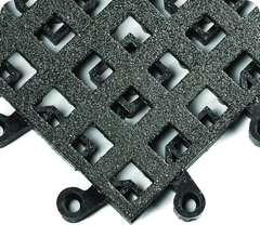 ErgoDeck Heavy Duty Open w/ GritShieldÂ Egronomic TilesÂ 18" x 18" x 7/8" Thick (Black) - Top Tool & Supply